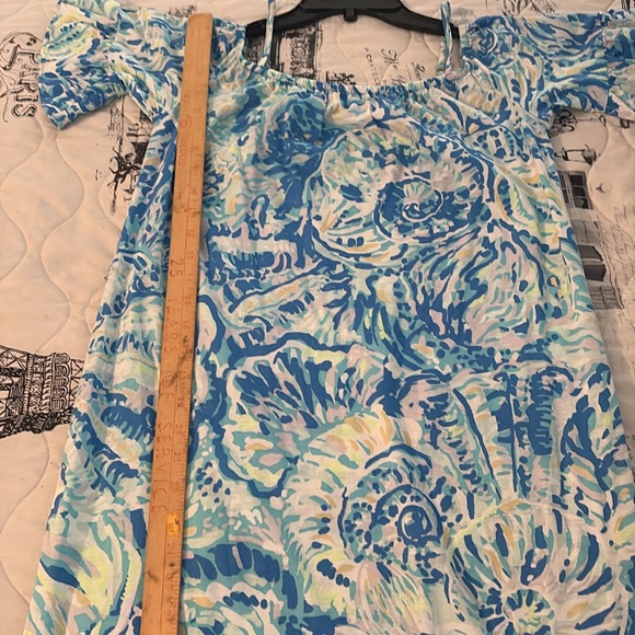 NWOT LILLY PULITZER knit dress XL colorful w/ruffle bottom & sleeves $129 - Picture 8 of 11
